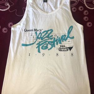 Queen Mary Jazz Festival Vintage Muscle Shirt 1988